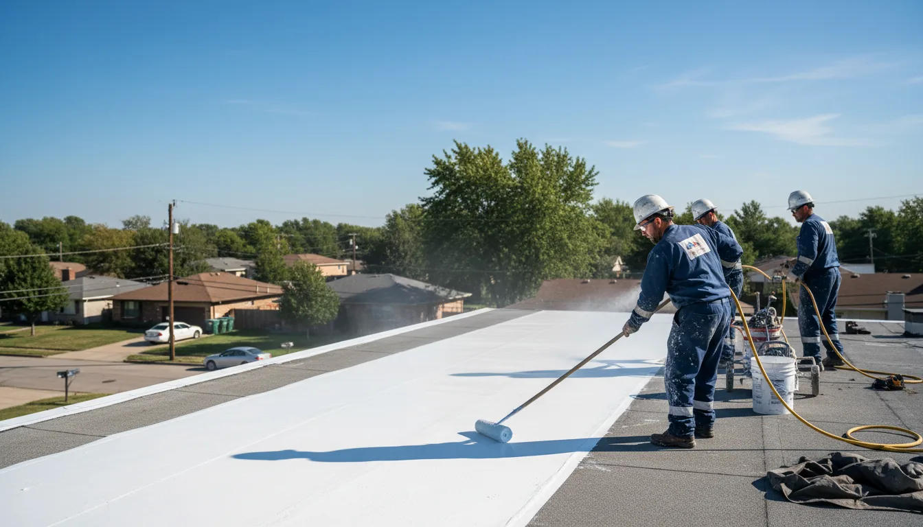 Commercial roof coating in Bishop, GA near me